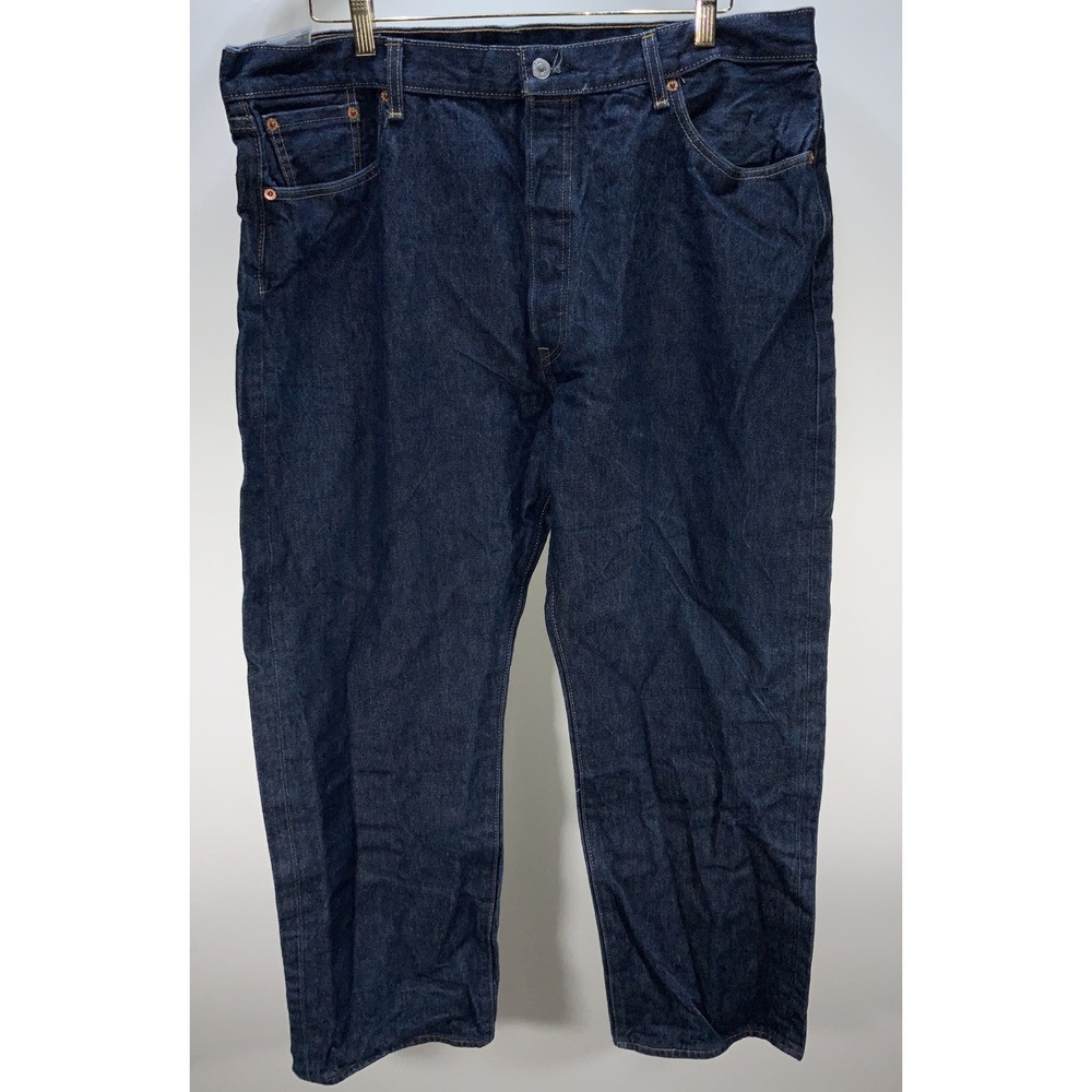 Levis 501 Mens Denim Jeans Straight Leg Full Button Fly Size 42x32